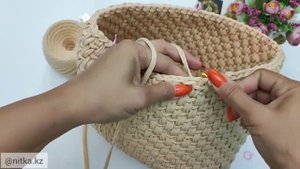 Crochet shopper handbag of T-shirt yarn Вязаная сумка шоппер из трикота?