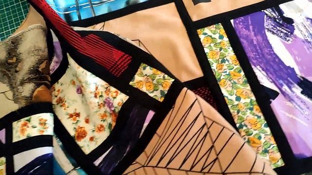 Сшила чехол на дачный стул. Отрабатывала технику витр? смотреть онлайн