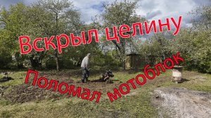Поломал мотоблок вскрыв целину.