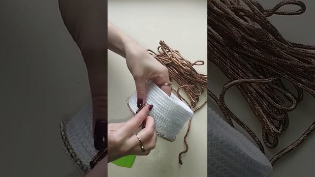 Красивая корзина своими руками из шнура/Beautiful DIY basket cord