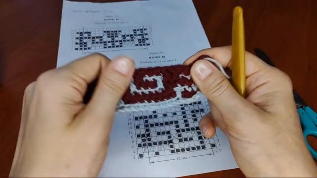 Как провязывать мозаичные схемы крючком без крестико? смотреть онлайн