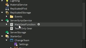 Как сделать что-бы было оружие при выборе команды | Roblox studio