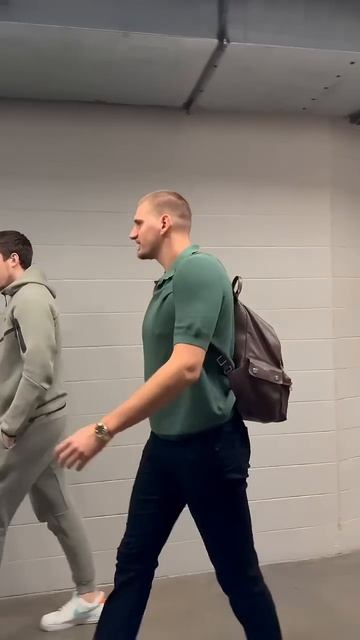 Jokić and Jamal Murray arrive for Game 7