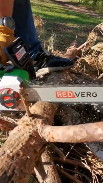 Бесшумная цепная пила на аккумуляторах REDVERG RD-C36BL/U #redver смотреть онлайн
