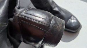 Сапоги хромовые генеральские с футором по заднему шву