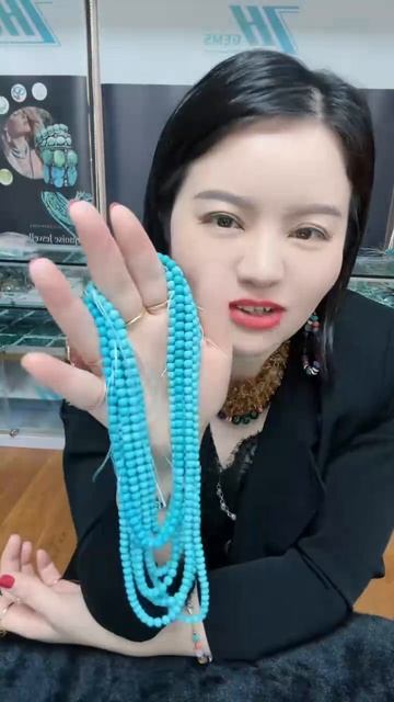 2025-0519-02 Natural Mineral Jelly/Qinjiao/Gelated Turquoise Jewelry Gold and Silver Jewelry