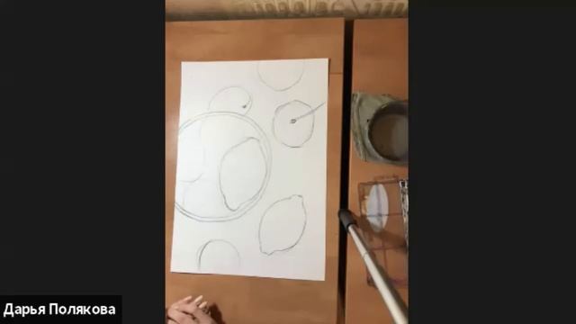 Мастер-класс "Рисуем Лимоны на столе". Акварель 5+