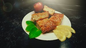 Манник с яблоком и апельсином