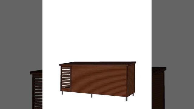 Деревянная бытовка 6х2,2 с Дровником смотреть онлайн