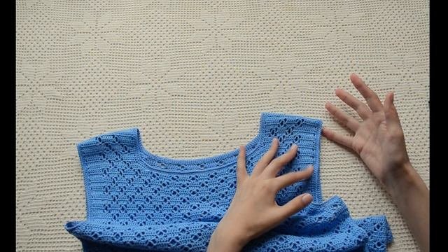 ВЯЗАНИЕ ГОТОВОЕ: ЛЕТНИЙ АЖУРНЫЙ ТОП КРЮЧКОМ ИЗ ПЕХОРК?