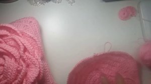 ДЕКОРАТИВНАЯ ПОДУШКА  В ВИДЕ РОЗЫ