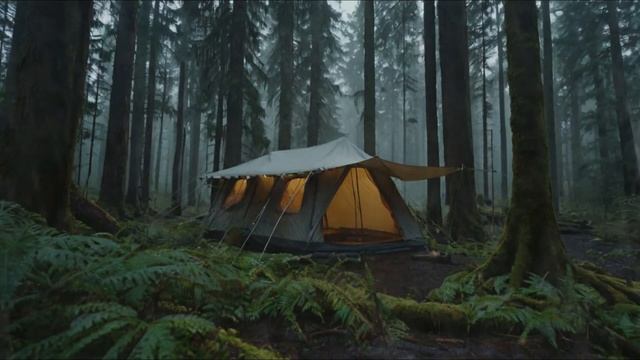 Густой лес и сильный дождь 🌧️🌲 | Расслабляющие звук? смотреть онлайн