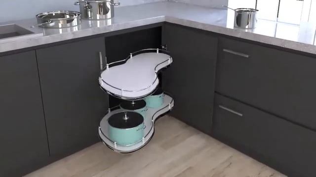 Механизъм за ъглов шкаф тип "бъбрек" STARAX хром/бяло смотреть онлайн