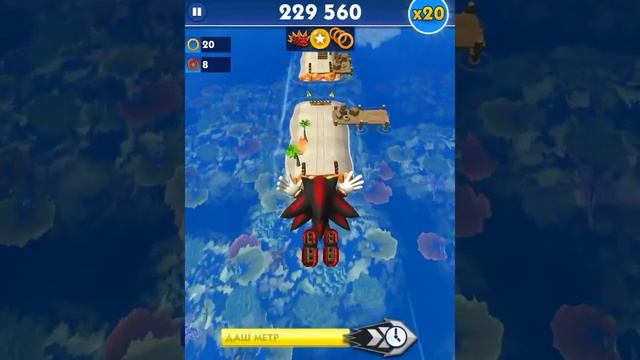 Sonic Dash - 474 500 очков как Шедоу (множитель x10) смотреть онлайн