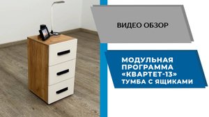 ТЭКС Видео обзор. Модульной программа Квартет-13. Тумбу с ящиками.