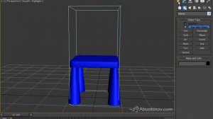 Как создать стул в 3d max