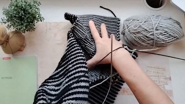 Иллюзорное вязание. Шарф. Необычная техника вязания с?