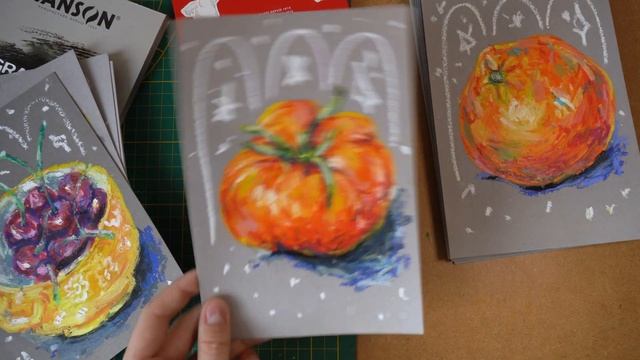 ОБЗОР СКЕТЧБУКА С МАСЛЯНОЙ ПАСТЕЛЬЮ | Я Рисовал почти ? смотреть онлайн