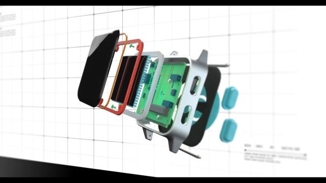3D анимация продукта, сборка компонентов в готовое устройство смотреть онлайн