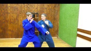 Базовые формы ушу Длинный кулак работа в парах часть 3