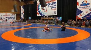 Динар Сайпошев - Ибрагим Велиуллов вольная борьба 45кг