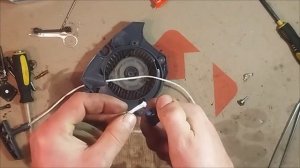 ЗАМІНА ШНУРКА СТАРТЕРА НА БЕНЗОПИЛІ ОЛЕО-МАК GS 35 C