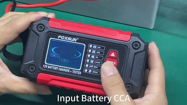 Зарядное устройство 12 В + тестер аккумулятора FTC-1206
