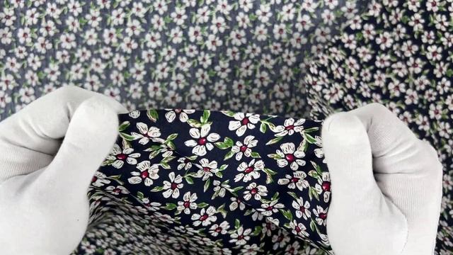 Ткань поплин "Цветы " цв.№ 1 смотреть онлайн