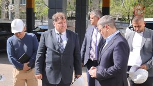Крупные стройки Уссурийска посетил глава округа Евгений Корж