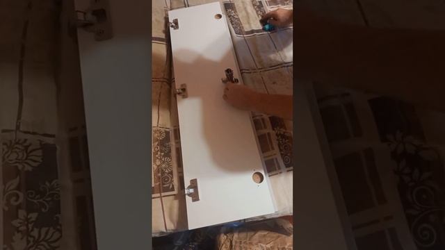 Как собрать фасад навесного углового Г-образного шкаф смотреть онлайн