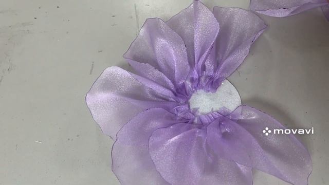 Органзадан хит гүл жасау. Цветы из органзы для платья
