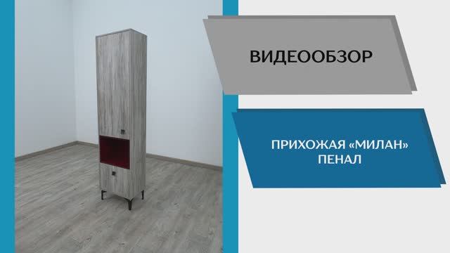 ТЭКС Видео обзор. Прихожая Милан. Пенал.