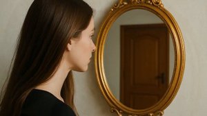 Почему нельзя вешать зеркало напротив двери?#приметы#?