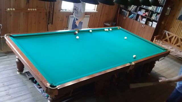 Бильярд. Сергей К.- Евгений 8:7 комбинированная смотреть онлайн