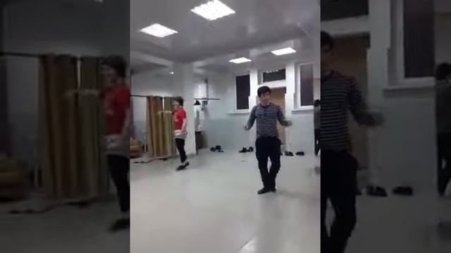 на репетициях во время перерыва 