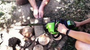Тест аккумуляторной пилы GREENWORKS GD40CS20X