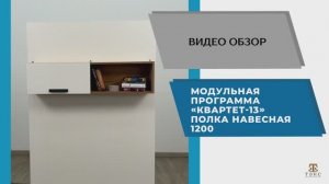 ТЭКС Видео обзор. Модульной программа Квартет-13. Полка навесная 1200.