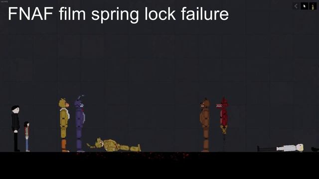 Работающий костюм Spring Bonnie FNAF film VS FNAF 3 в People Playground!
