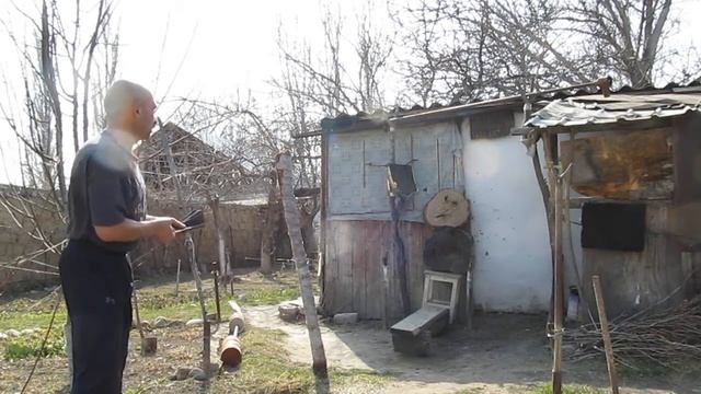 Ножи. Метание. Обновил свежий пенёк