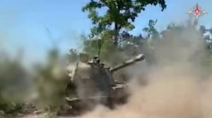 Боевая работа расчета гаубицы 2С3 «Акация» группировки войск «Восток»