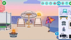 ТОКА БОКА НА МОРЕ🐳🐠🦀ОБУСТРОЙСТВО ПЛЯЖА🏖️ ЧАСТЬ 2