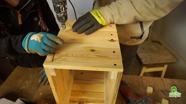 🍏🔨Пуф, ящик іграшок, корисний час з дітьми. 📐Частин? смотреть онлайн