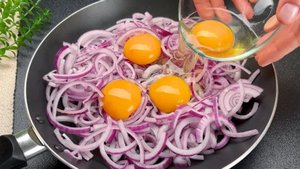 Самый вкусный рецепт с яйцами и луком. Вам понравится этот рецепт!