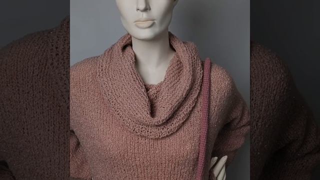 Свитер и сумка ручной работы " Винтажная роза" смотреть онлайн