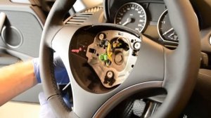снятие подушки безопасности Аирбега и руля c BMW E87 1сери