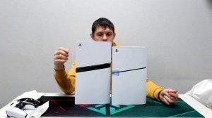 Распаковка PS5 Pro и сравнение с PS5 Slim. Первое включение и