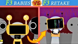 Невероятный Sprunki Phase 3 Babies против Sprunk-Fase-3-Retake_ разница