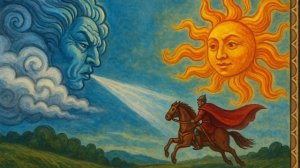 Сказка "Ветер и Солнце" автор Эзоп , перевод Константин Ушинский