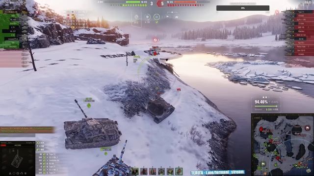 [Fermani wot] * Pz.Kpfw. VII Утопил 2 танка пока не приехали толпой! В битве за 3 отметку в wot