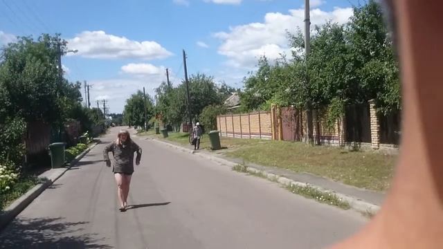 Человек-гусыня преследует